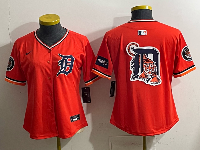 women Detroit Tigers blank orange Nike 2026 MLB Jersey 0404006->women mlb jersey->Women Jersey